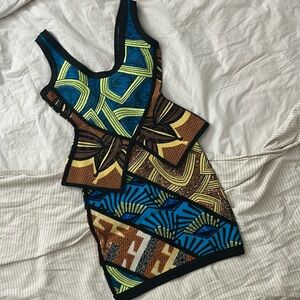 Patterned authentic Herve Leger dress